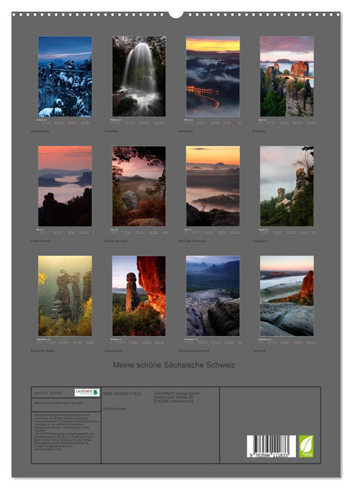 Meine schöne Sächsische Schweiz (CALVENDO Premium Wandkalender 2027)