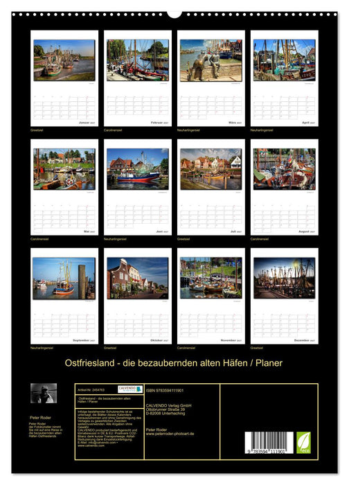 Ostfriesland - die bezaubernden alten Häfen / Planer (CALVENDO Premium Wandkalender 2027)