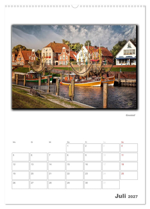 Ostfriesland - die bezaubernden alten Häfen / Planer (CALVENDO Premium Wandkalender 2027)
