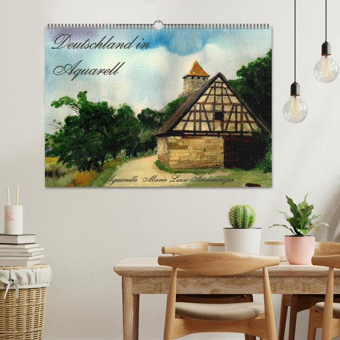 Deutschland in Aquarell (CALVENDO Wandkalender 2027)