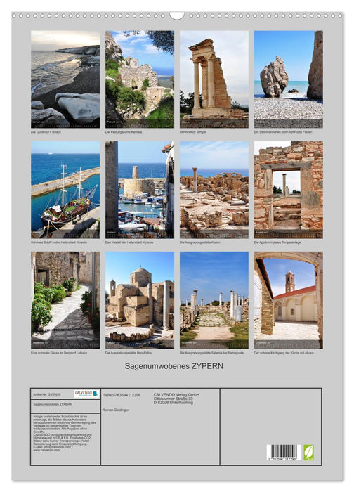 Sagenumwobenes ZYPERN (CALVENDO Wandkalender 2027)