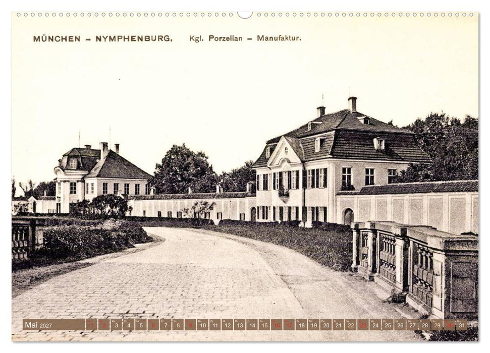 Spaziergang durch München – Die Stadt auf historischen Karten (CALVENDO Wandkalender 2027)