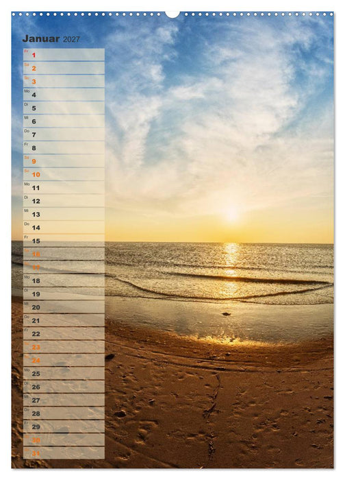 Zwischen Dünen und Watt / Geburtstagskalender (CALVENDO Wandkalender 2027)