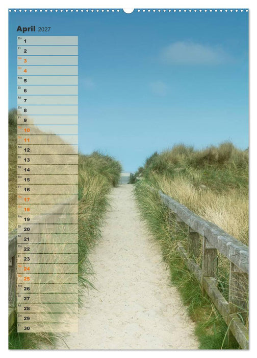 Zwischen Dünen und Watt / Geburtstagskalender (CALVENDO Wandkalender 2027)