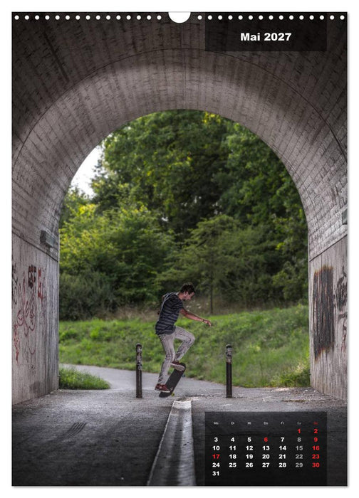 Mit dem Skateboard unterwegs (CALVENDO Wandkalender 2027)