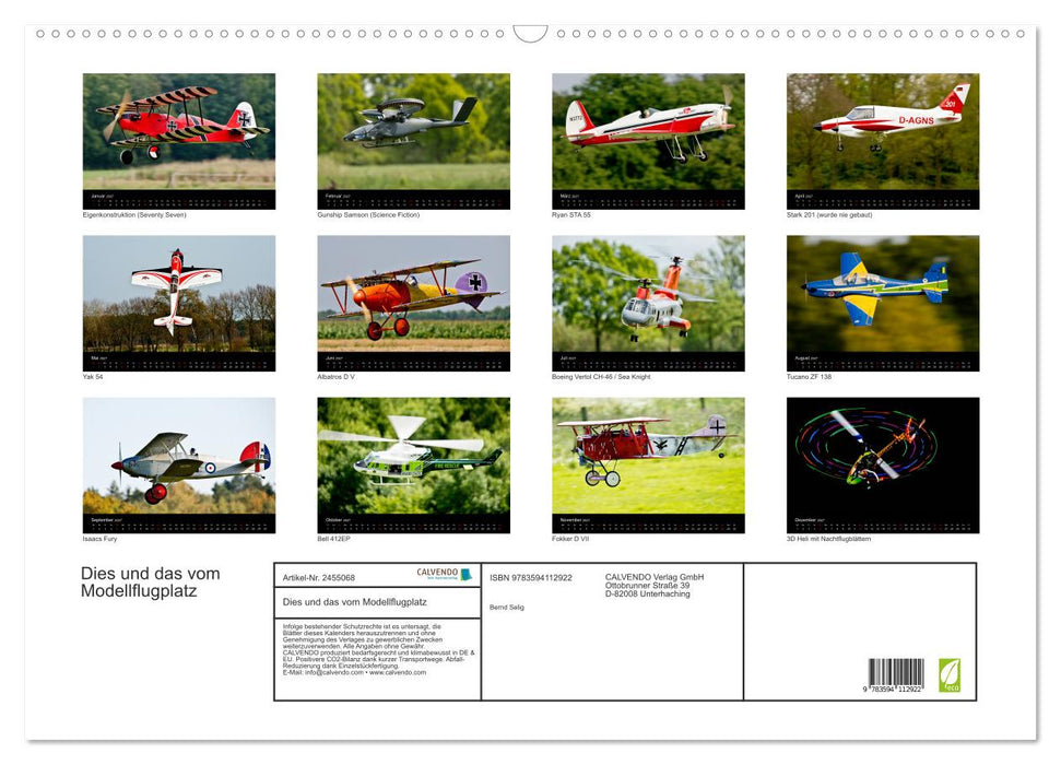 Dies und das vom Modellflugplatz (CALVENDO Wandkalender 2027)