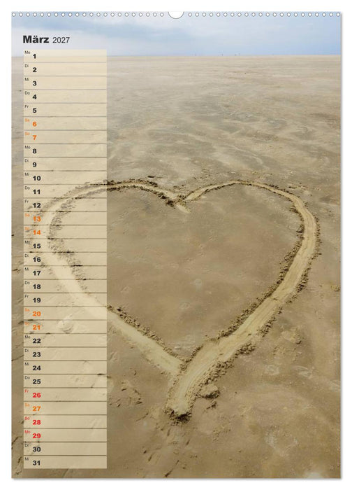 Zwischen Dünen und Watt / Geburtstagskalender (CALVENDO Premium Wandkalender 2027)