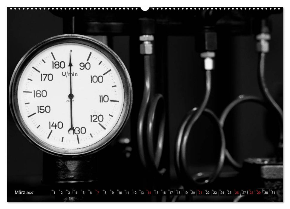 Industrieästhetik in Schwarz-Weiss (CALVENDO Wandkalender 2027)