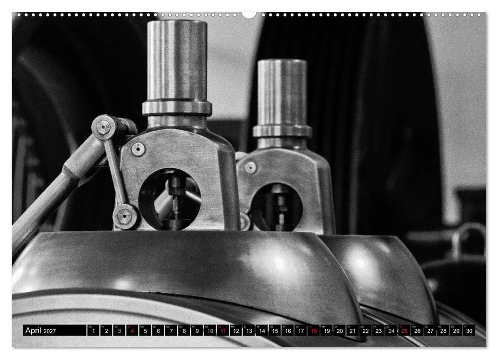 Industrieästhetik in Schwarz-Weiss (CALVENDO Wandkalender 2027)
