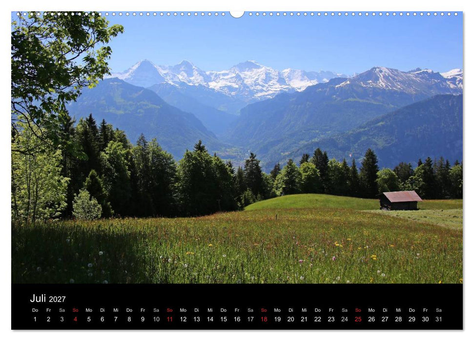 Unterwegs in den Schweizer Bergen - Swissmountainview (CALVENDO Premium Wandkalender 2027)