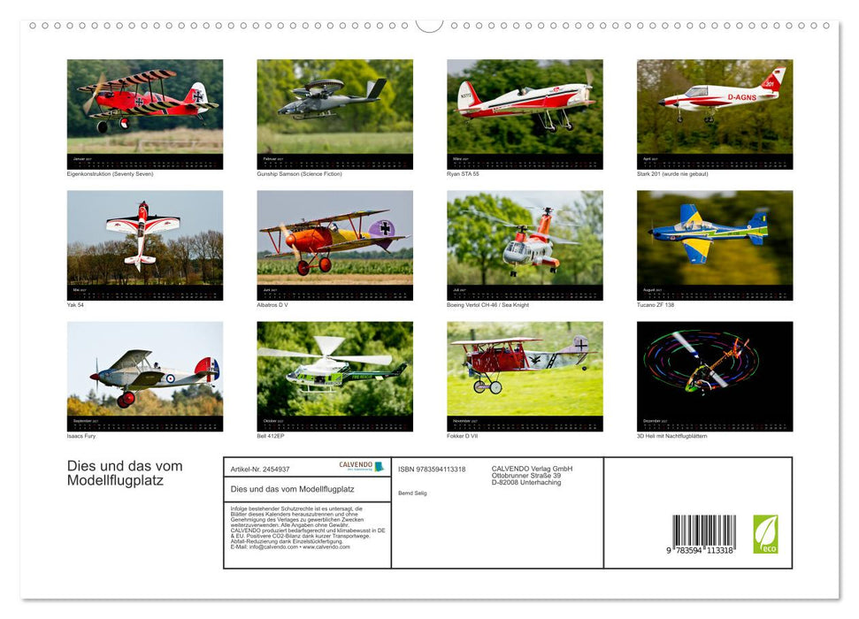 Dies und das vom Modellflugplatz (CALVENDO Premium Wandkalender 2027)