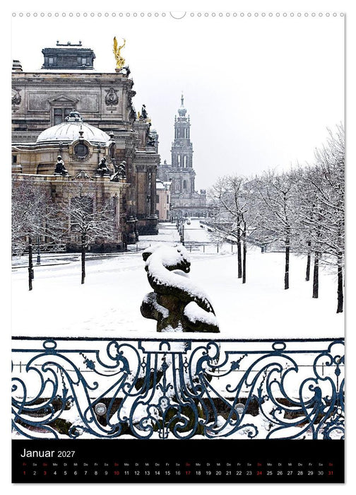 Die wunderschöne Stadt Dresden (CALVENDO Premium Wandkalender 2027)