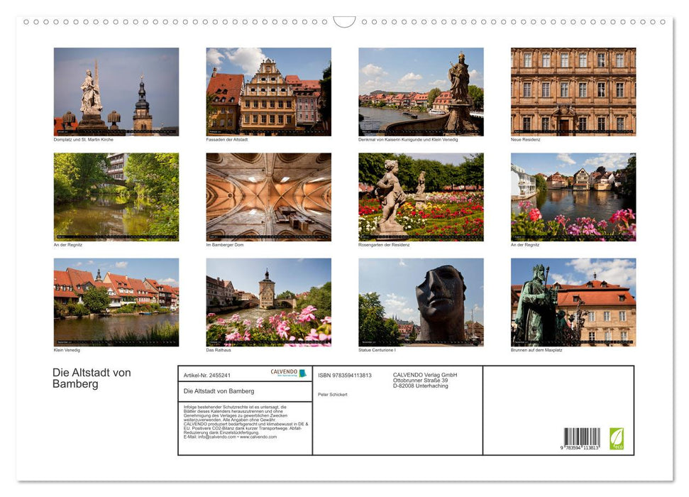 Die Altstadt von Bamberg (CALVENDO Wandkalender 2027)