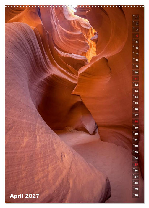 Antelope Canyon – Einzigartiges Naturschauspiel (CALVENDO Wandkalender 2027)