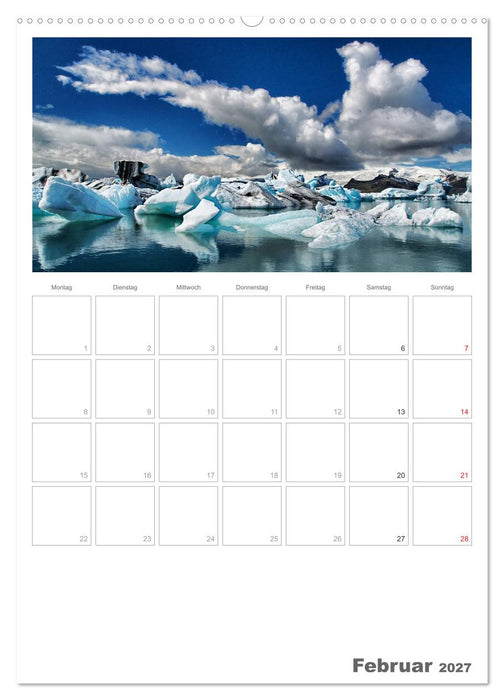 Faszination Island - Landschaftskalender mit Tagesplaner 2027 / Planer (CALVENDO Premium Wandkalender 2027)