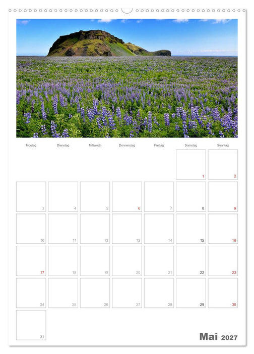 Faszination Island - Landschaftskalender mit Tagesplaner 2027 / Planer (CALVENDO Premium Wandkalender 2027)