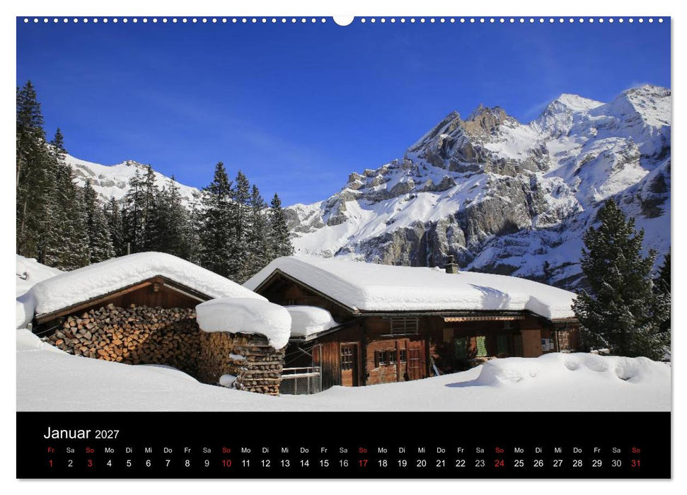 Unterwegs in den Schweizer Bergen - Swissmountainview (CALVENDO Wandkalender 2027)