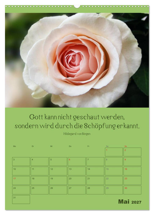 Erkenntnis und Weisheit - Hildegard von Bingen (CALVENDO Premium Wandkalender 2027)
