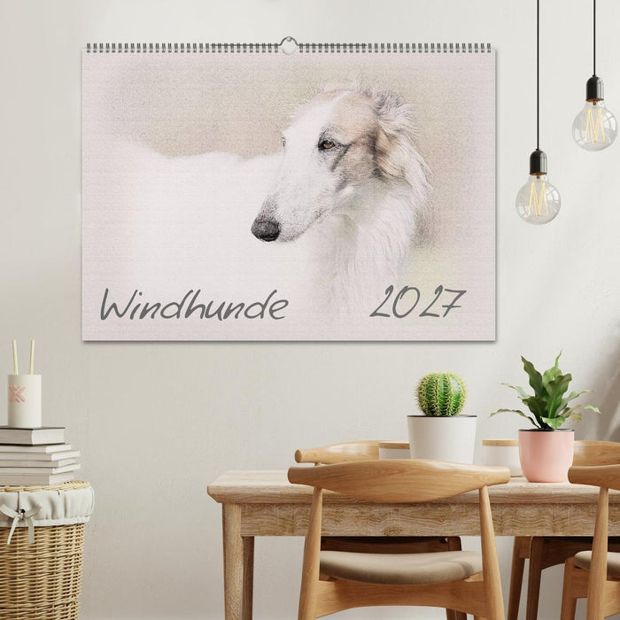 Windhunde 2027 (CALVENDO Wandkalender 2027)