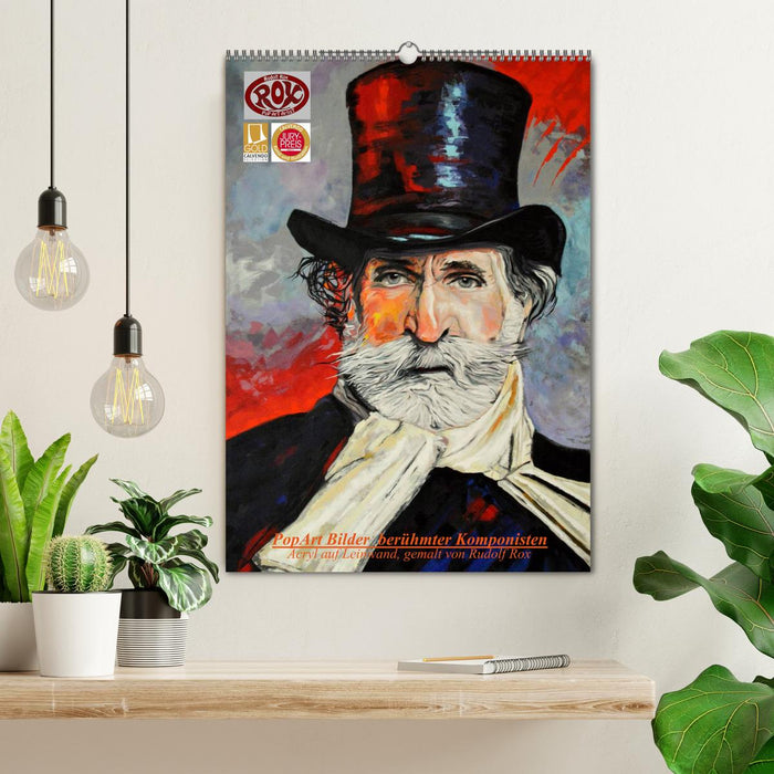 PopArt Bilder berühmter Komponisten (CALVENDO Wandkalender 2027)