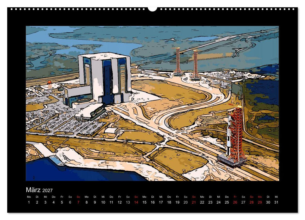 Landing On The Moon Like A Cartoon (CALVENDO Premium Wandkalender 2027)