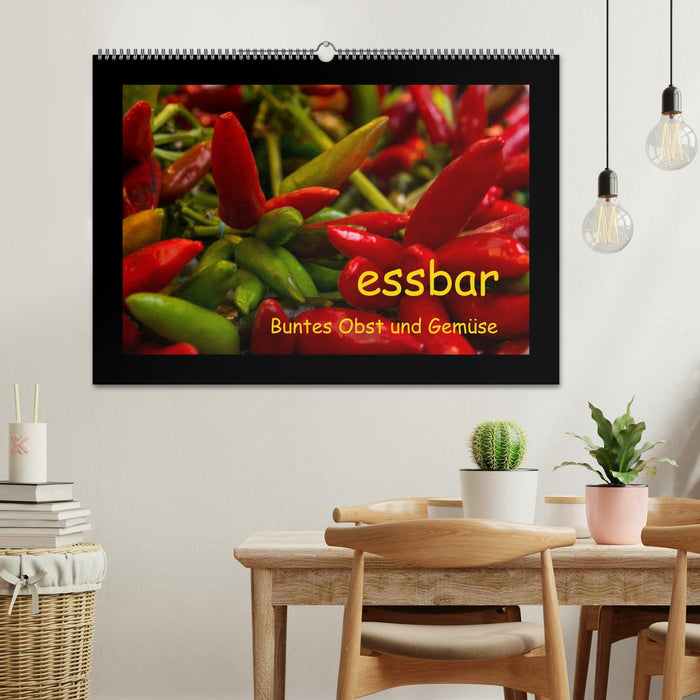 essbar – Buntes Obst und Gemüse (CALVENDO Wandkalender 2027)