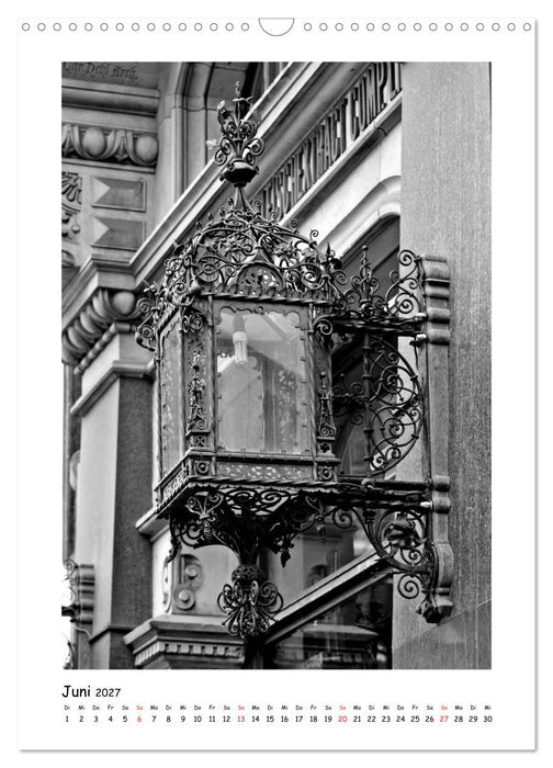 Straßenlaternen Monochrom (CALVENDO Wandkalender 2027)