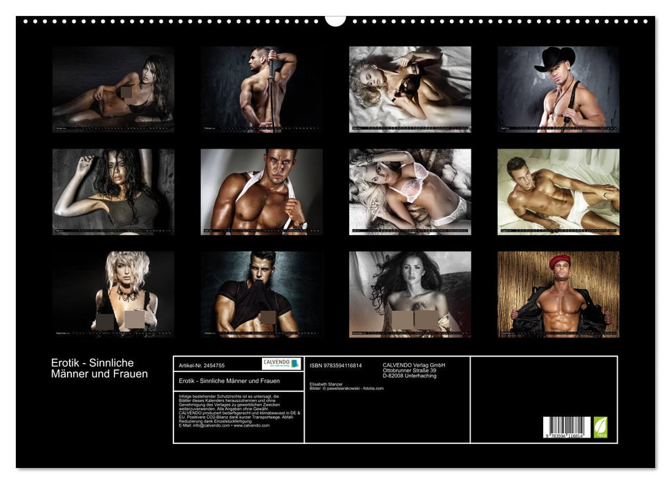 Erotik - Sinnliche Männer und Frauen (CALVENDO Wandkalender 2027)