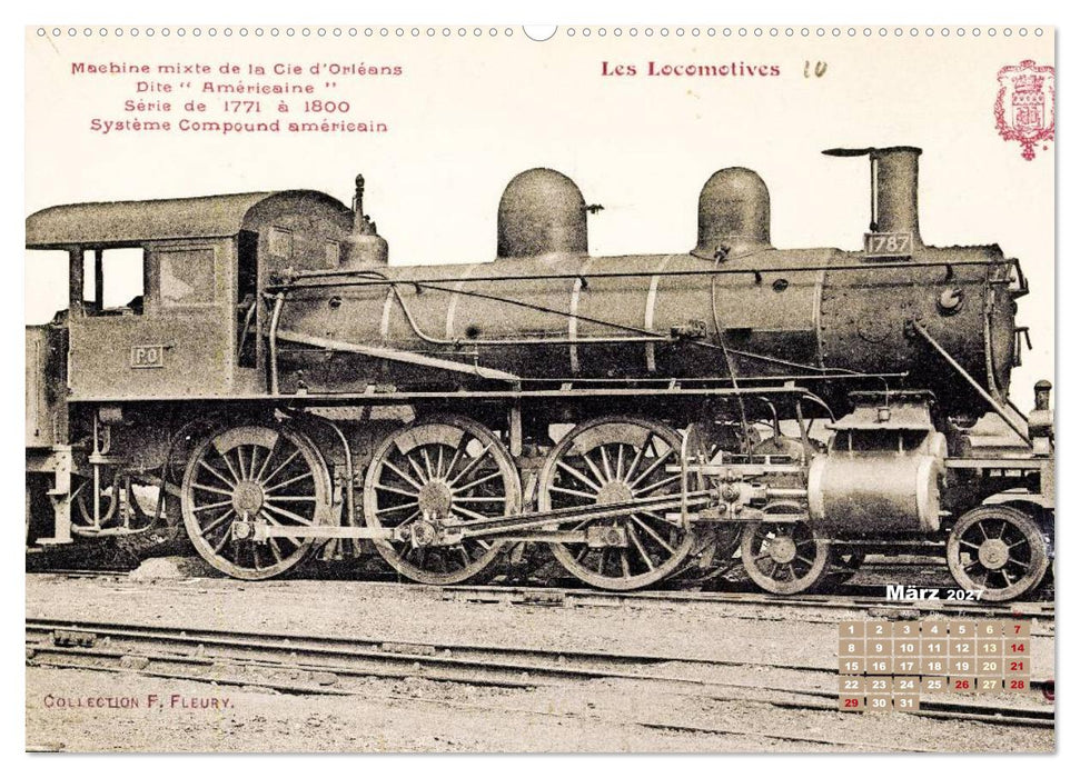 Erinnerung an alte Zeiten: Historische Dampfloks (CALVENDO Wandkalender 2027)
