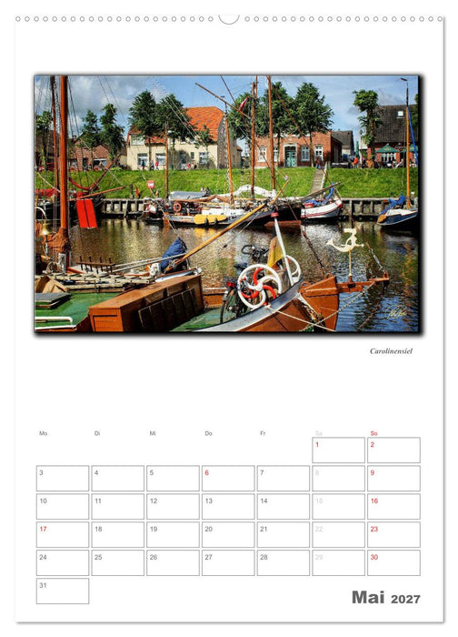 Ostfriesland - die bezaubernden alten Häfen / Planer (CALVENDO Wandkalender 2027)