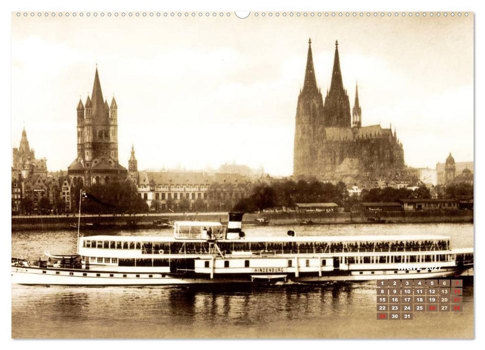 Historisches Köln – Die Stadt auf historischen Karten (CALVENDO Wandkalender 2027)