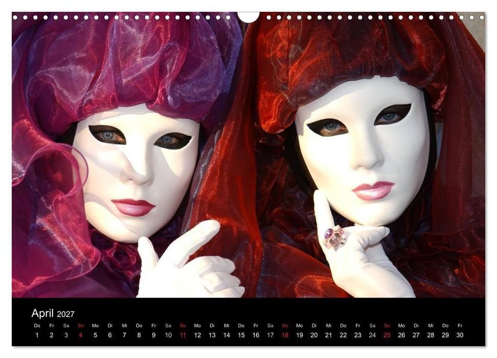 Maskenzauber in Venedig 2027 (CALVENDO Wandkalender 2027)