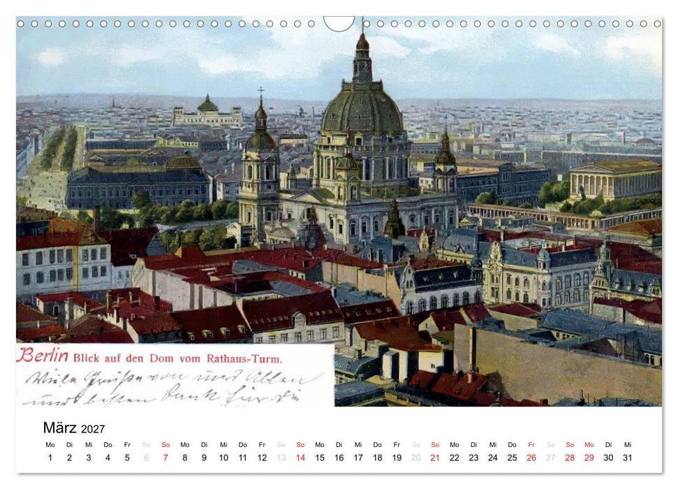 Farbige Grüße aus dem alten Berlin - Die schönsten Postkarten der Kaiserzeit (CALVENDO Wandkalender 2027)