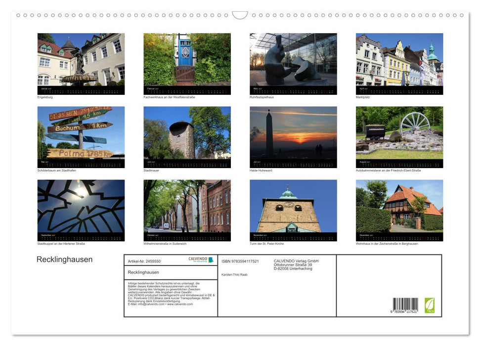 Recklinghausen (CALVENDO Wandkalender 2027)