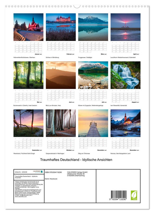 Traumhaftes Deutschland - Idyllische Ansichten (CALVENDO Premium Wandkalender 2027)