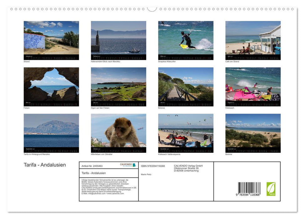 Tarifa - Andalusien (CALVENDO Premium Wandkalender 2027)