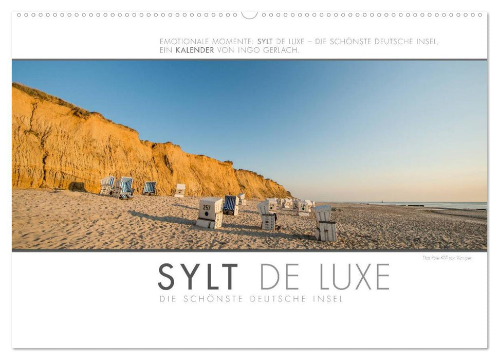 Emotionale Momente: Sylt de Luxe - die schönste deutsche Insel. (CALVENDO Wandkalender 2027)