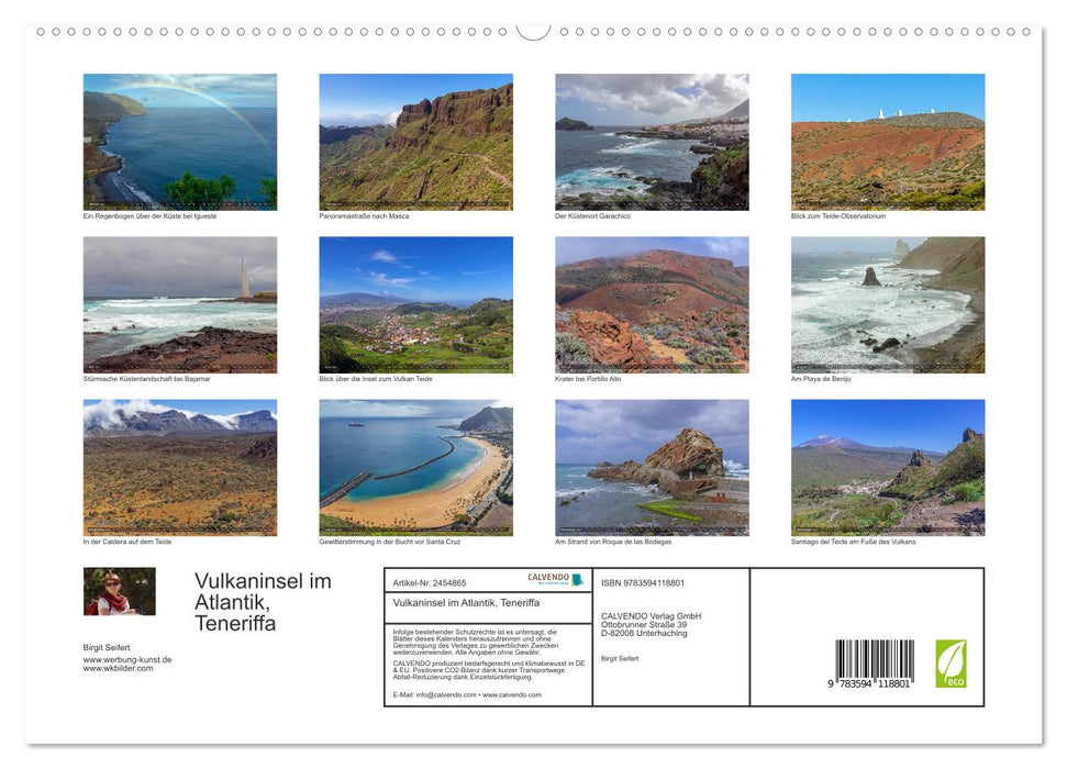 Vulkaninsel im Atlantik, Teneriffa (CALVENDO Premium Wandkalender 2027)