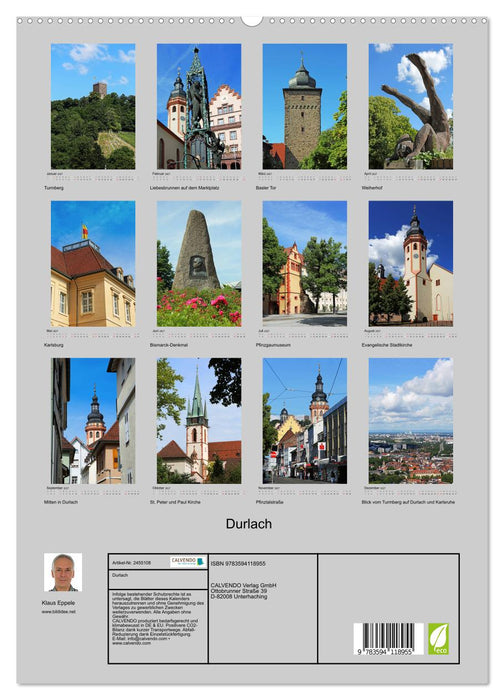 Durlach (CALVENDO Premium Wandkalender 2027)