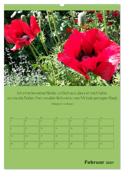 Erkenntnis und Weisheit - Hildegard von Bingen (CALVENDO Wandkalender 2027)