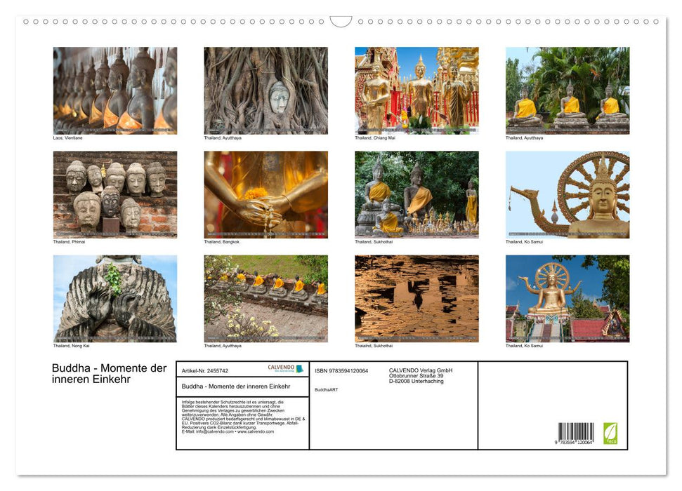 Buddha - Momente der inneren Einkehr (CALVENDO Wandkalender 2027)