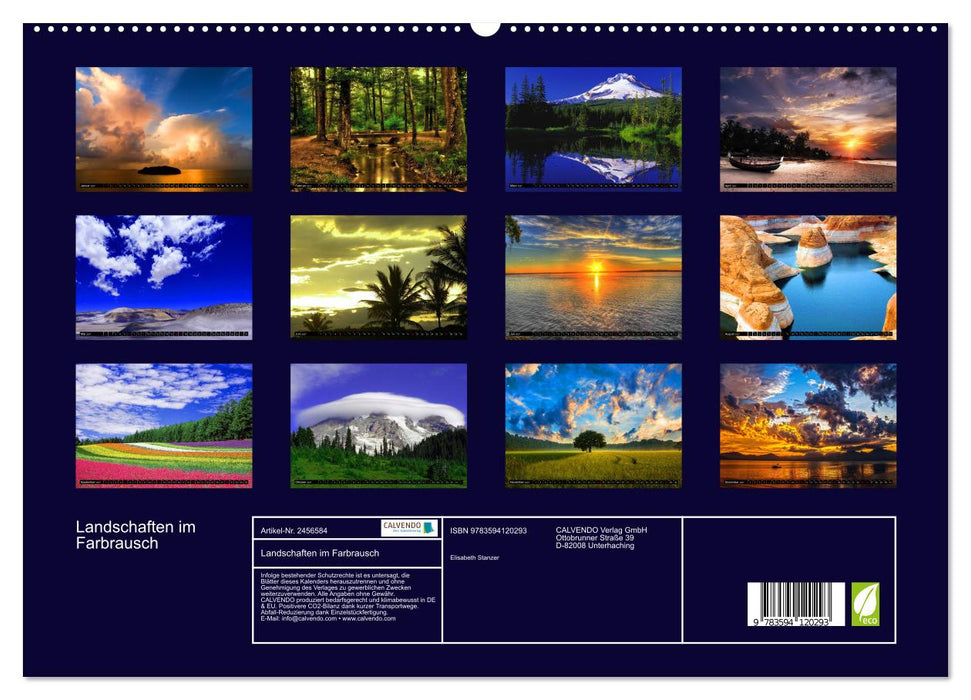 Landschaften im Farbrausch (CALVENDO Premium Wandkalender 2027)
