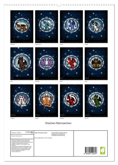 Drachen-Sternzeichen (CALVENDO Premium Wandkalender 2027)