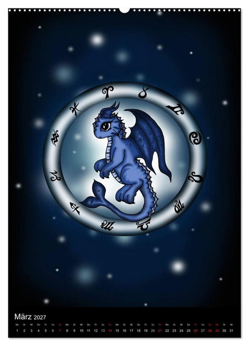 Drachen-Sternzeichen (CALVENDO Premium Wandkalender 2027)