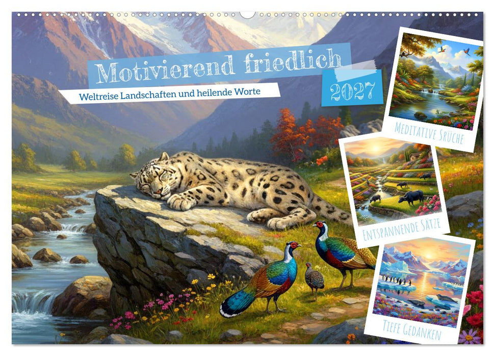 Motivierend friedlich (CALVENDO Wandkalender 2027)