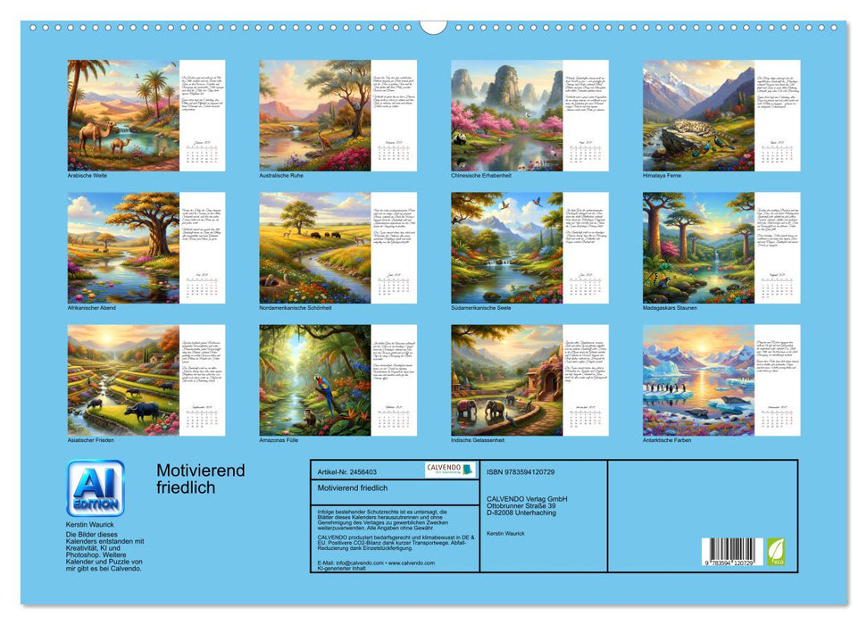 Motivierend friedlich (CALVENDO Wandkalender 2027)