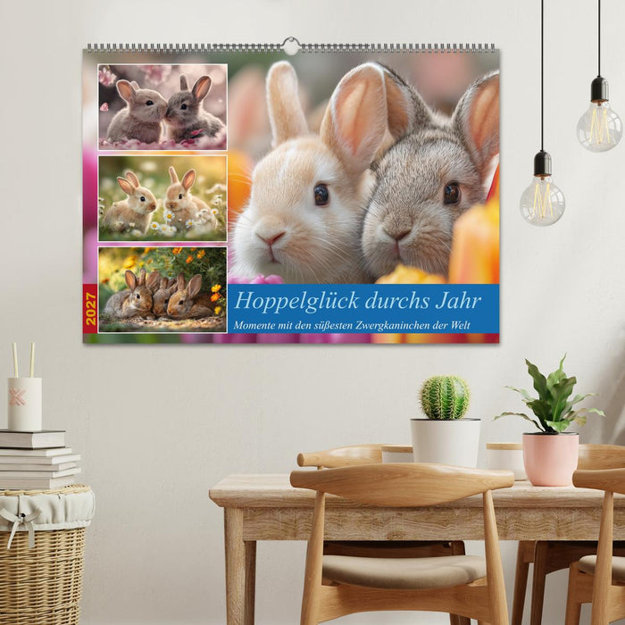 Hoppelglück durchs Jahr (CALVENDO Wandkalender 2027)