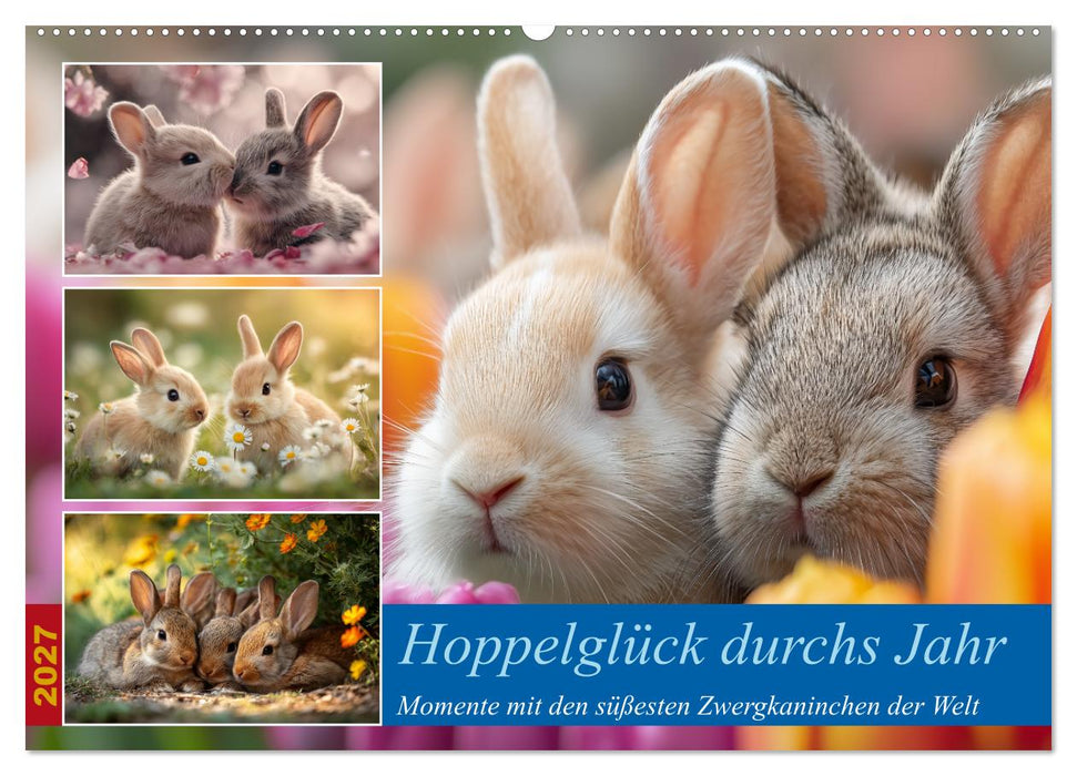Hoppelglück durchs Jahr (CALVENDO Wandkalender 2027)