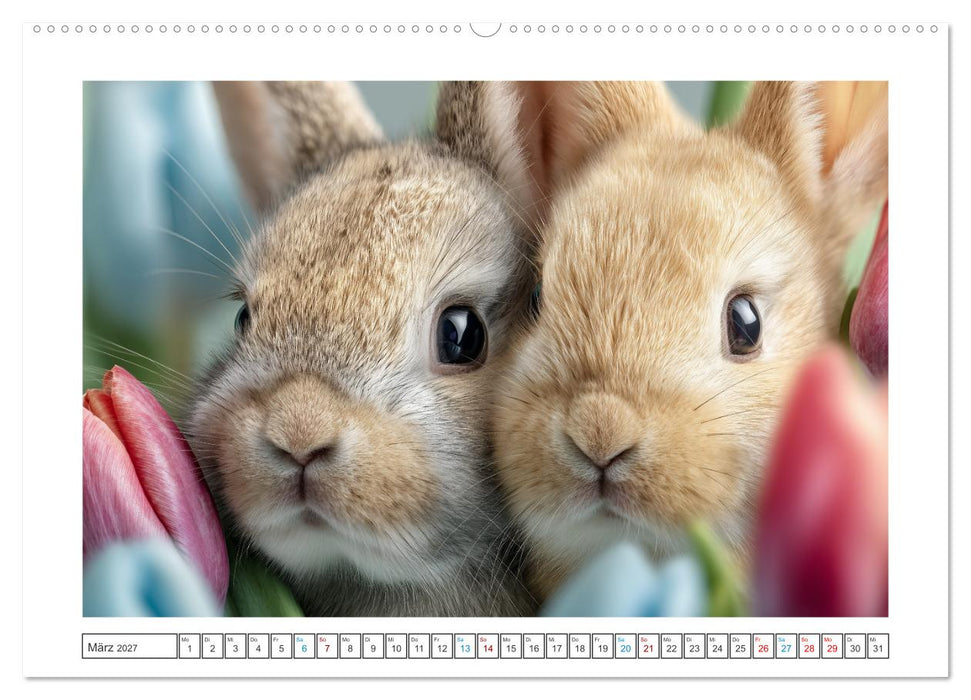 Hoppelglück durchs Jahr (CALVENDO Wandkalender 2027)