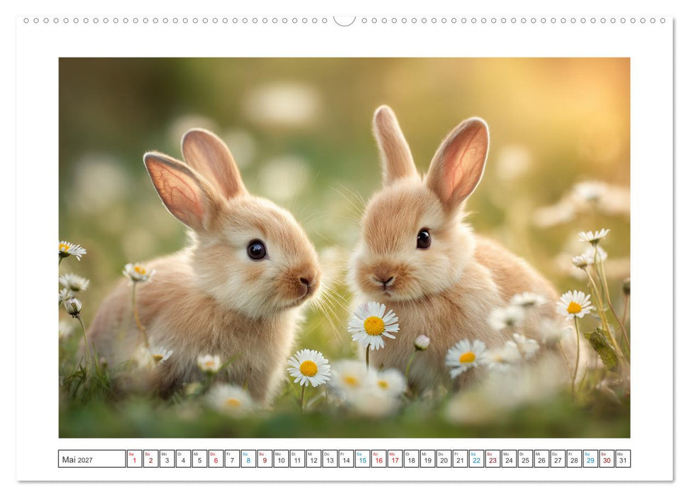 Hoppelglück durchs Jahr (CALVENDO Wandkalender 2027)